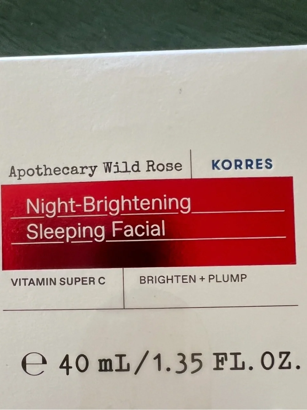 Korres overnight brightening